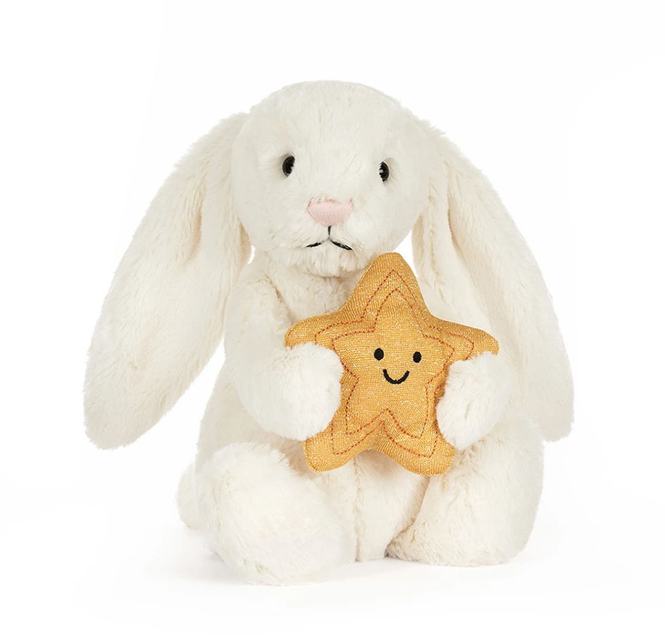 Jelly Cat Cream Bunny with Star